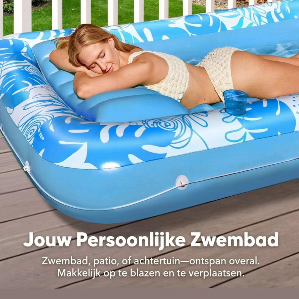 AquaTan™ | Luxe Lounger voor Zonnebaden en Ontspanning
