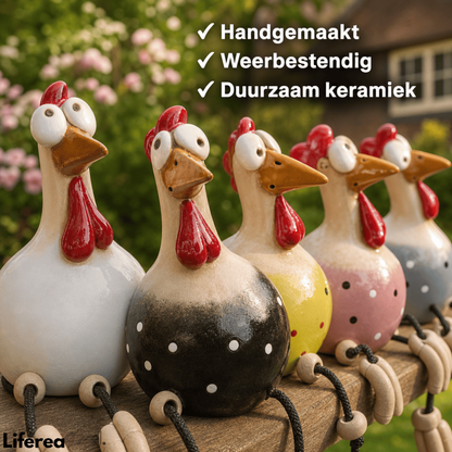 Keramieken Tuinkip | Handgemaakt, Vrolijk en Gezellig