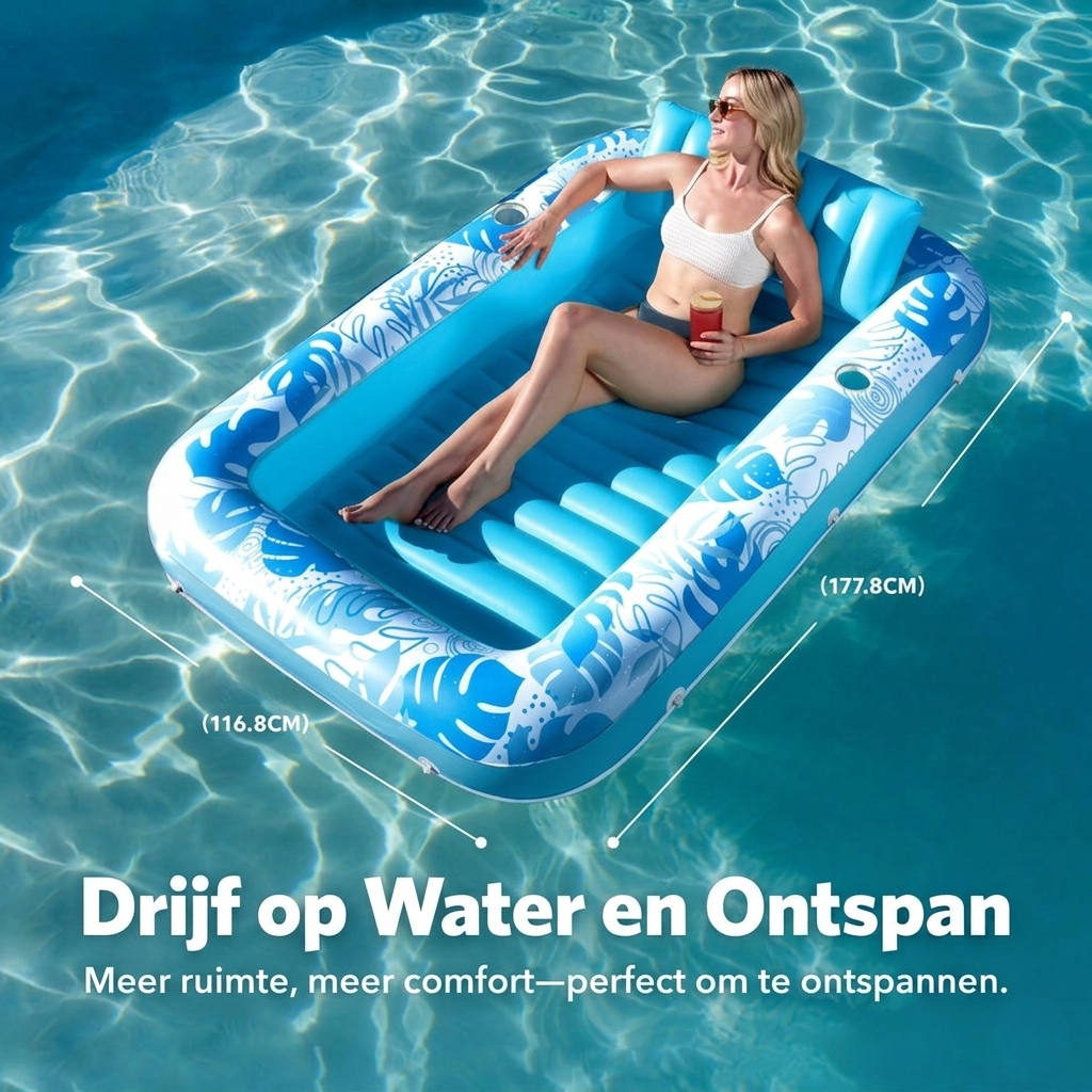 AquaTan™ | Luxe Lounger voor Zonnebaden en Ontspanning
