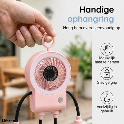 BreezeBot™ | Flexibele robot ventilator met LED-verlichting